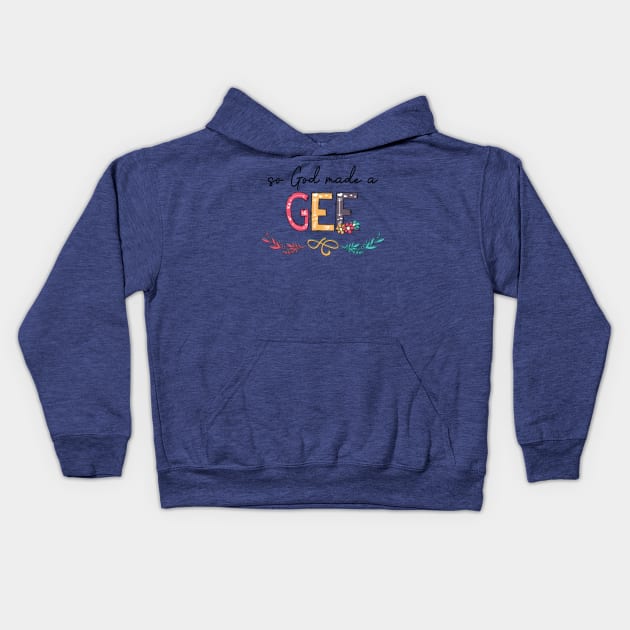 So God Made A Gee Happy Mother's Day Kids Hoodie by KIMIKA